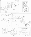 Camshaft Cylinder Head Valves Diagram and Parts List for 40F777-0111-E1  Briggs and Stratton Engine